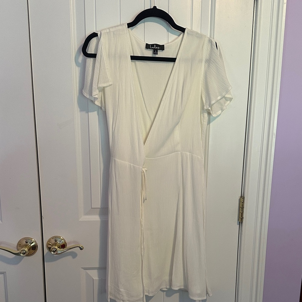 Lulu's Ivory Textured Dress
